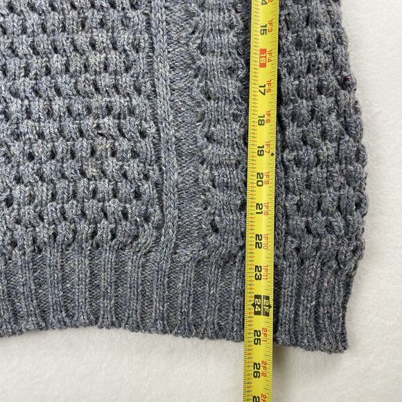 Mairtin Standun 100% Wool Knitted Sweater Unisex Gray Winter-size 38 (10) - Picture 6 of 10